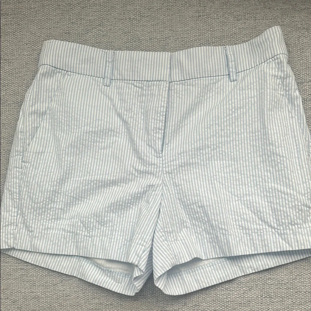 Loft Blue Striped Shorts - Picture 2 of 4